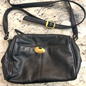 Vintage Aigner black crossbody purse